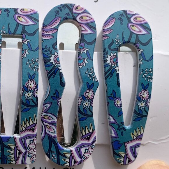 Vera Bradley Hair Clips 4pc - Picture 5 of 8